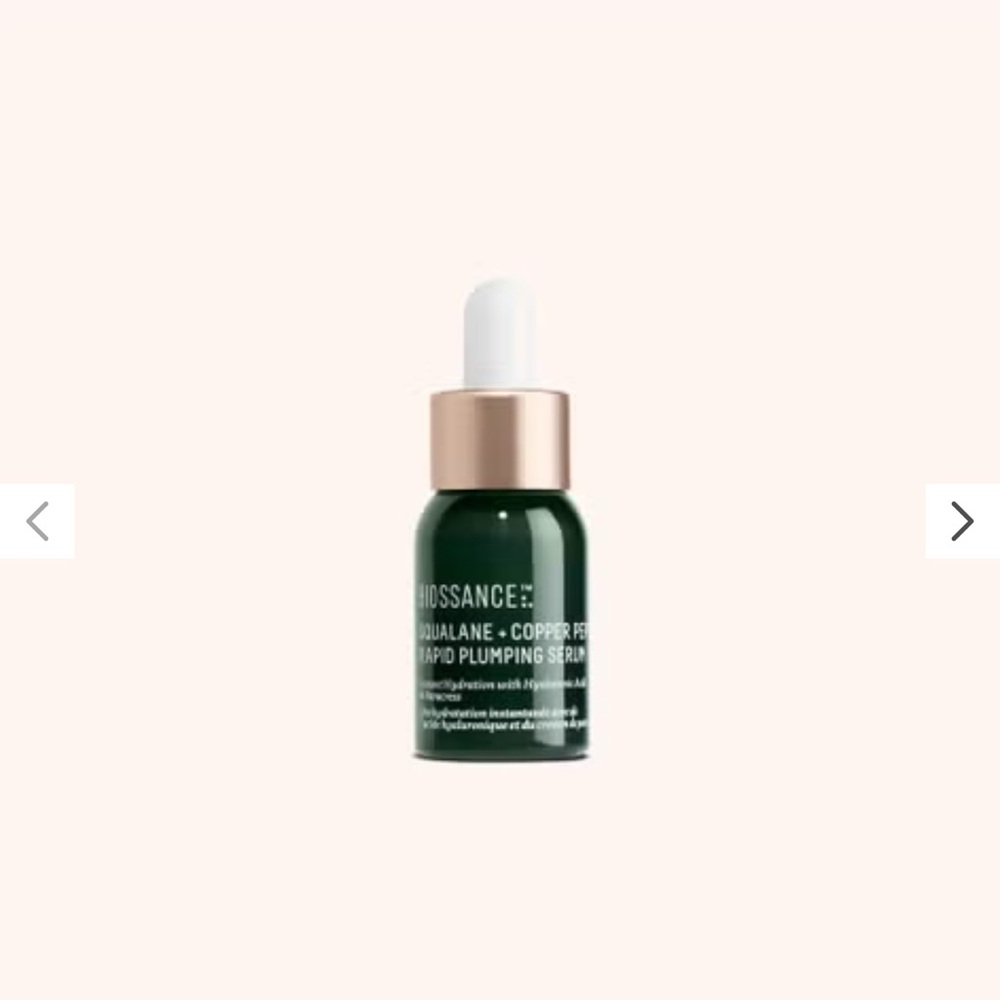Biossance Squalane + Copper Peptide Rapid Plumping Serum - Travel Size - NWT